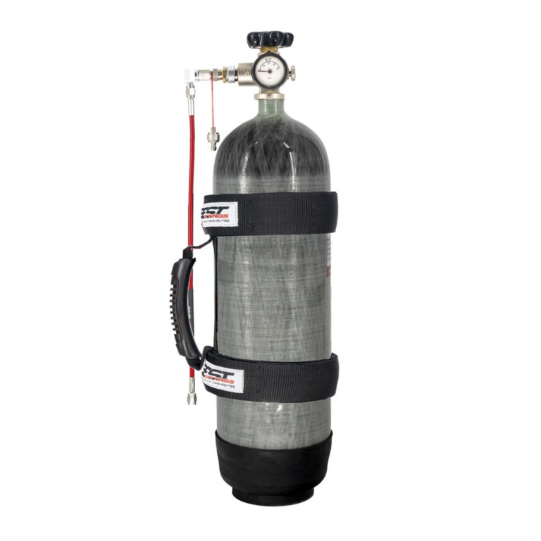Best Fittings 6.8 Ltr 300BAR Carbon Composite "BLING" Charging Cylinder with Bisley Charging Valve, 600mm Ultima Hose
