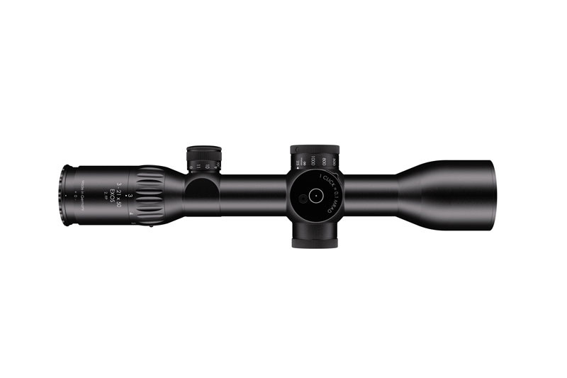 Schmidt & Bender EXOS 3-21x50 SFP Illuminated LRH-MOA ST II LT 1/4 MOA CCW Rifle Scope