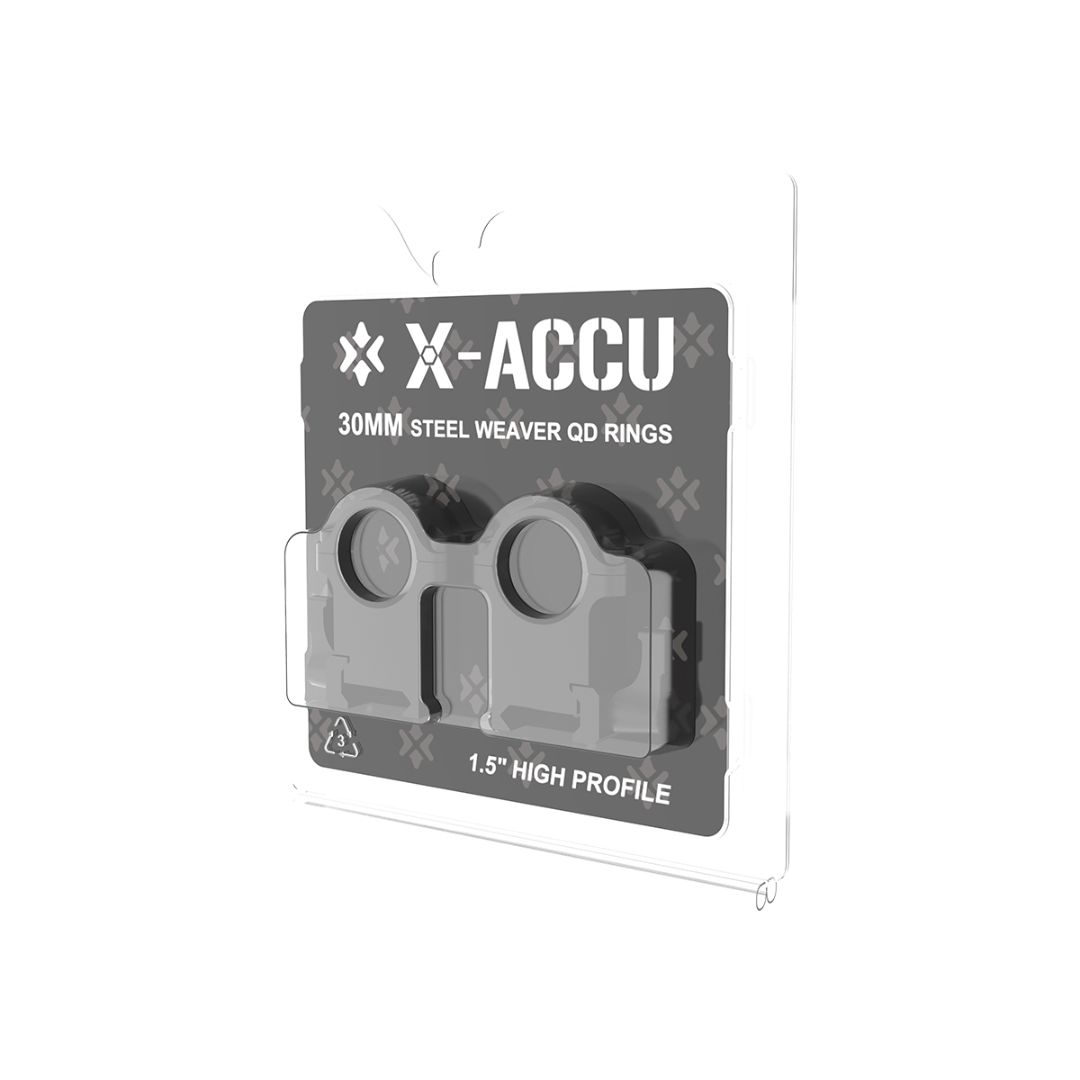 Vector Optics 30mm Steel High QD Weaver Rings