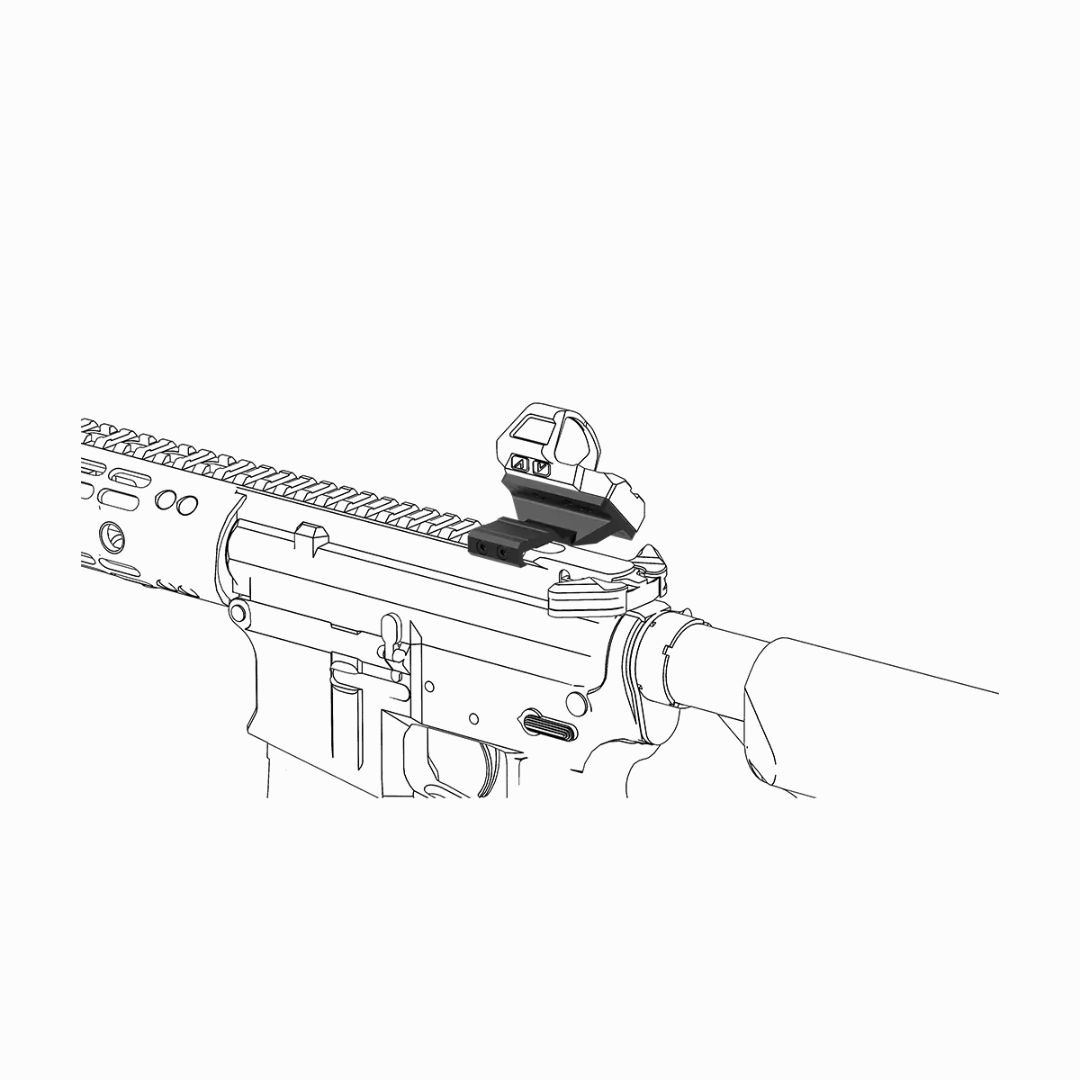 Vector Optics Universal 45 Degree Offset Red Dot Sight Picatinny Mount