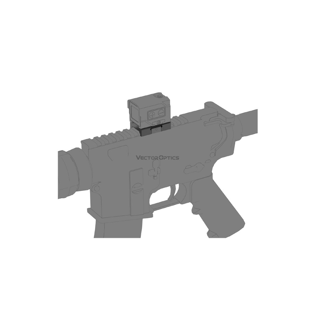 Vector Optics Enclosed Red Dot Sight Low Weaver Mount VOD Footprint
