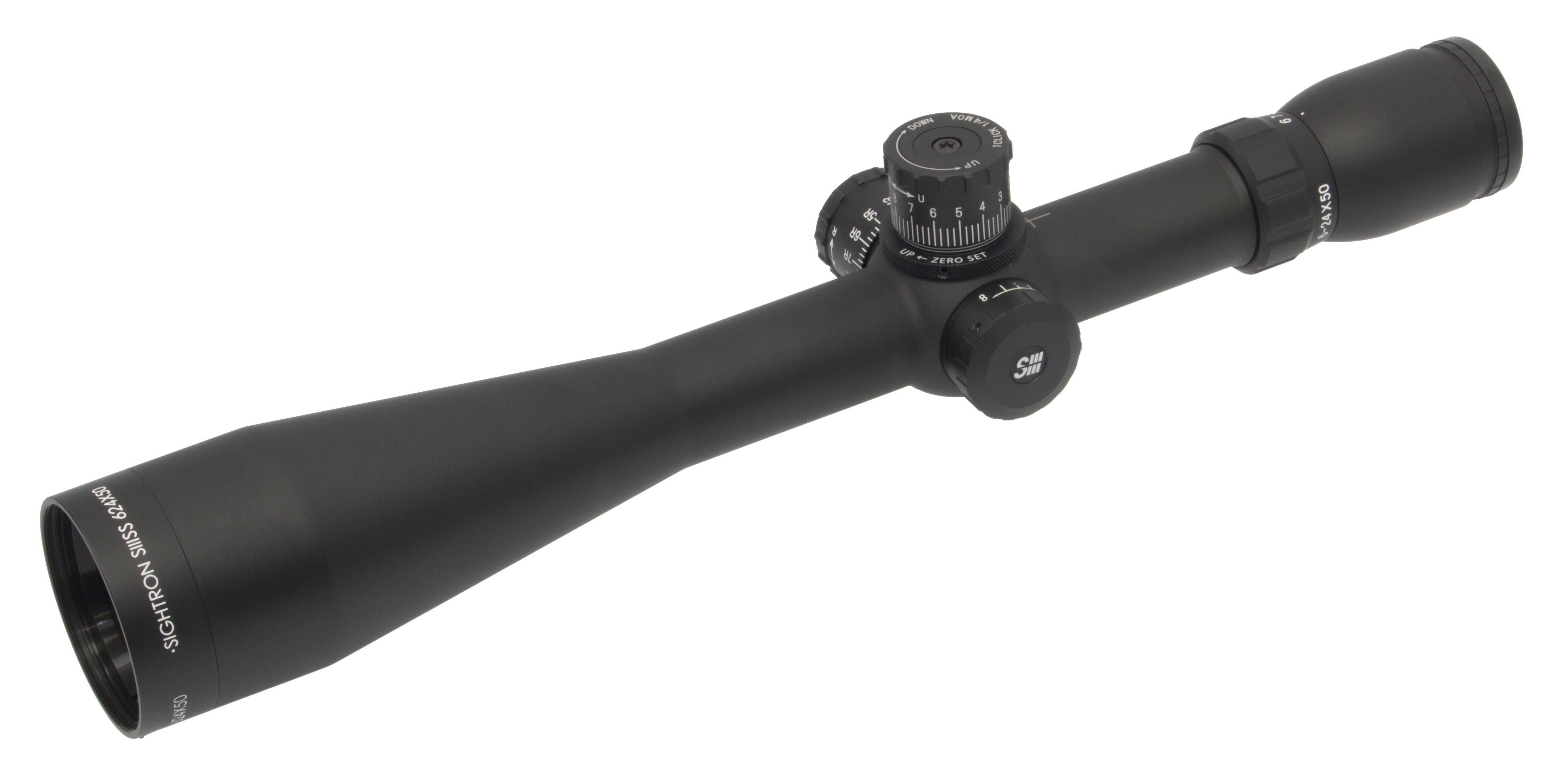 Sightron SIII 624x50 FFP LR Zero Stop MOA Non IR Rifle Scope