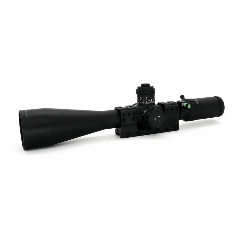 Preowned Delta STRYKER Target Ultra ED 5-50x56 HD SFP Illuminated DLS-3 1/8 MOA Zero Stop Locking Turret Rifle Scope - PO1474