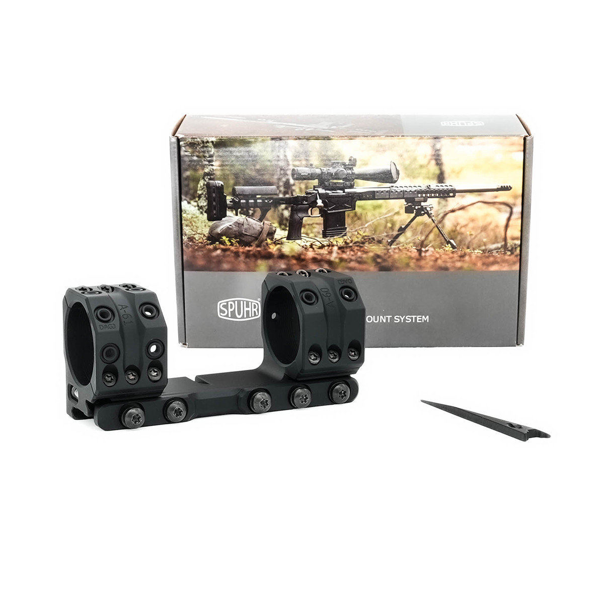 Preowned Spuhr ISMS SP-6001 36mm Medium (30mm) 0 MOA Picatinny One-Piece Mount - PO1320