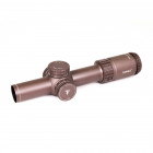 T-Eagle EOS 1.2-6x24 SFP Illuminated WA 1/4MOA 30mm Rifle Scope with Picatinny Mounts - Copper