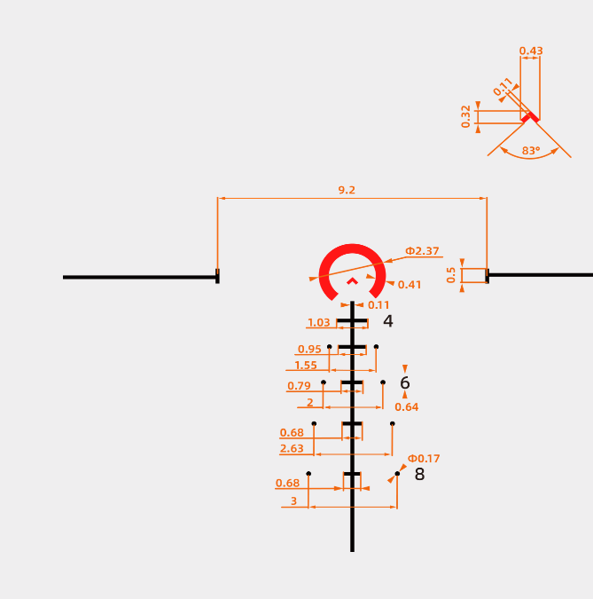 Vector Optics Continental 1-6x28 FFP Illuminated 34mm Tactical VCT-BNW 0.1 MRAD Rifle Scope