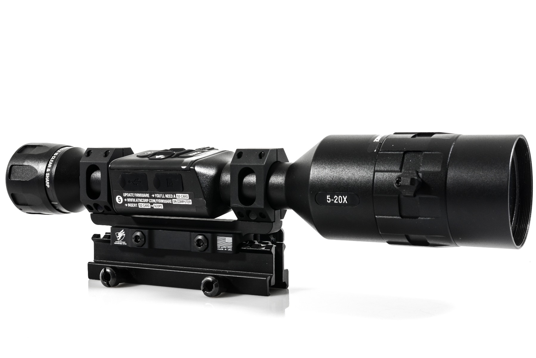 American Defense AD-RECON-SEW 30mm Std EXTRA Long Saddle Quick Detach 1 Piece Unimount (THE ATN 4K MOUNT)