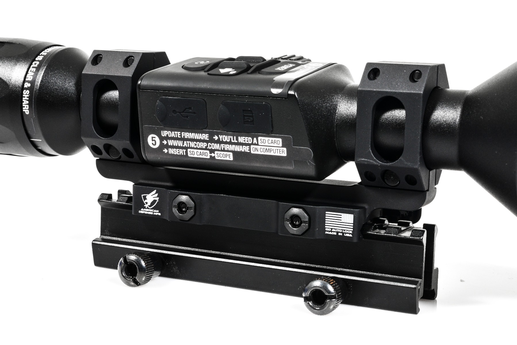 American Defense AD-RECON-SEW 30mm Std EXTRA Long Saddle Quick Detach 1 Piece Unimount (THE ATN 4K MOUNT)