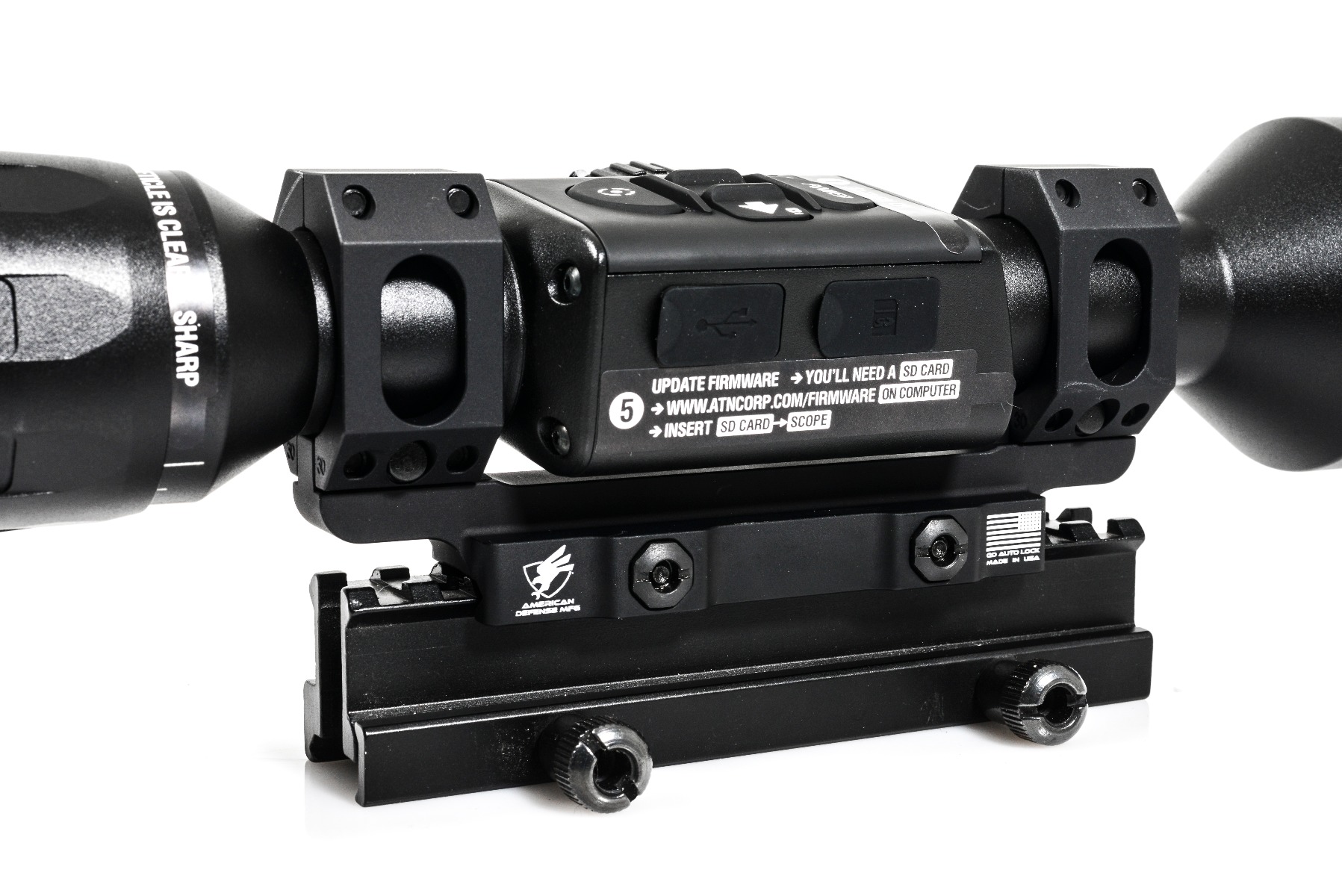 American Defense AD-RECON-SEW 30mm Std EXTRA Long Saddle Quick Detach 1 Piece Unimount (THE ATN 4K MOUNT)