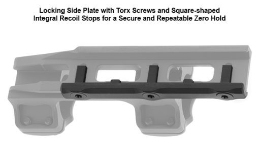UTG ACCU-SYNC 1" Medium Profile 34mm Offset Picatinny Rings, Black