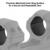 UTG ACCU-SYNC 1" Medium Profile 34mm Offset Picatinny Rings, Black