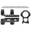 Leapers UTG 1pc 1" HIGH Height 34mm Offset Picatinny Scope Mount Ring