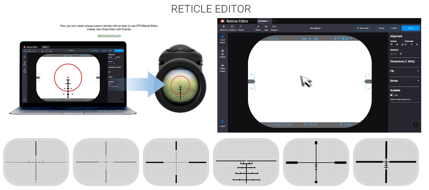 ATN X-Sight 5 5-25x PRO ED Smart Day/Night Hunting Rifle Scope