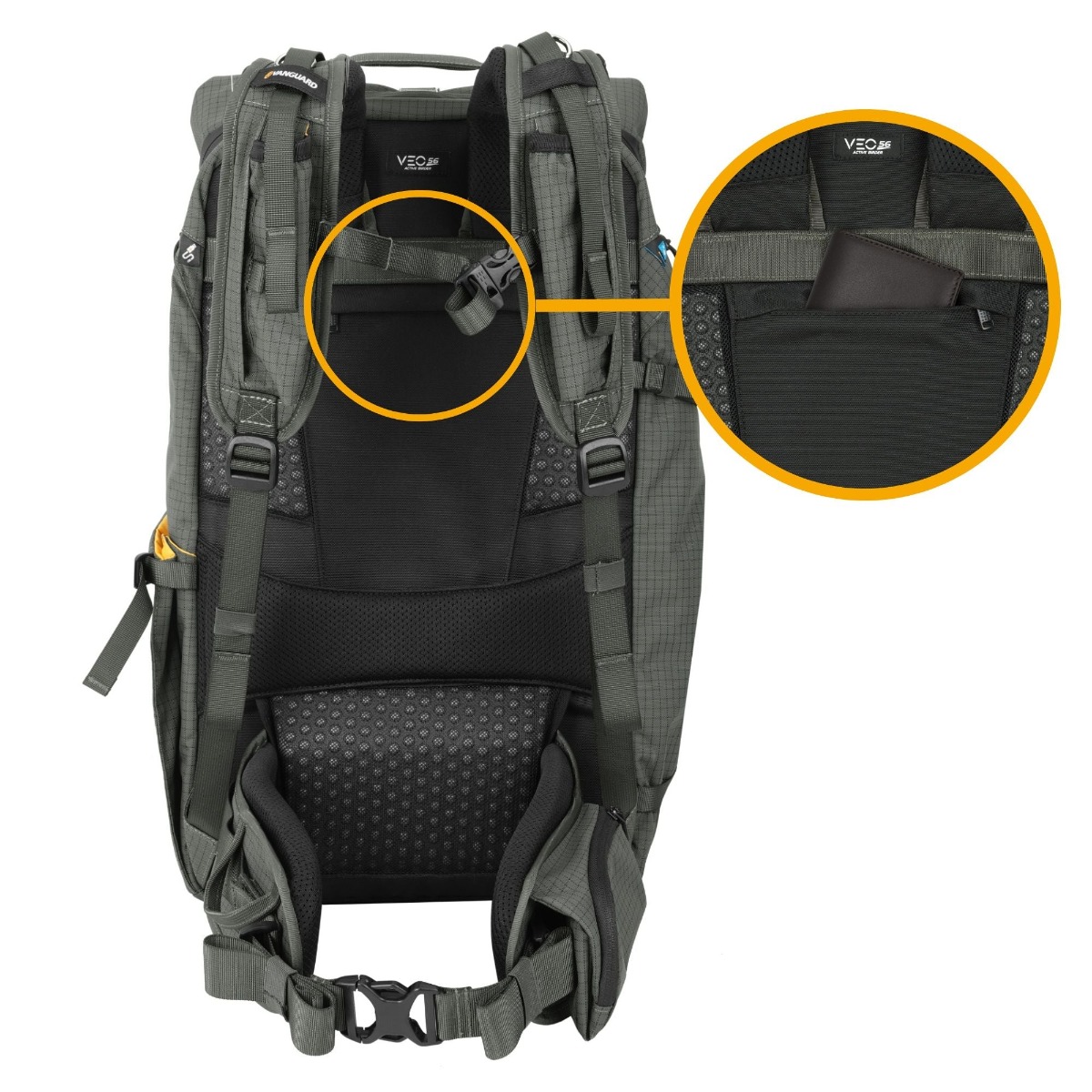 Vanguard VEO Active Birder 56 - 47 Litre Backpack for Spotting Scope (Green)