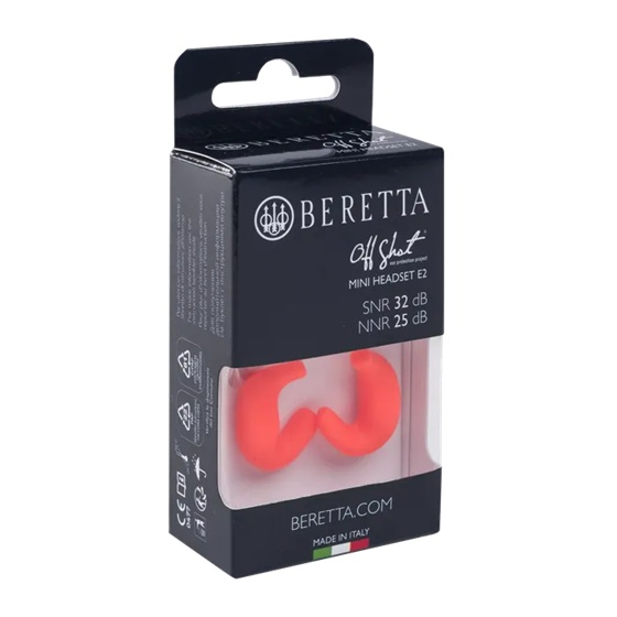 Beretta Mini Headset E2 Orange Fluo