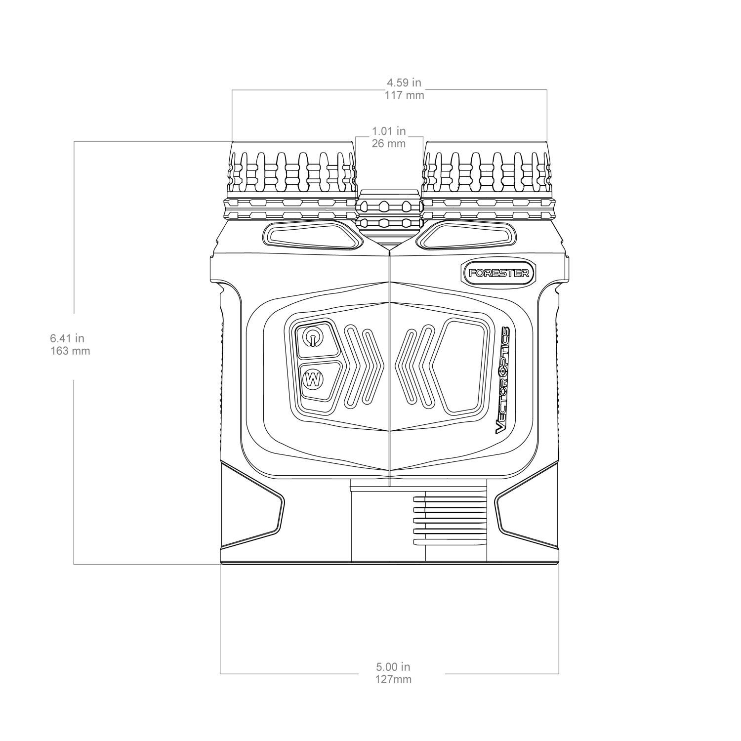 Vector Optics Forester 10x42 Range Finder Binocular