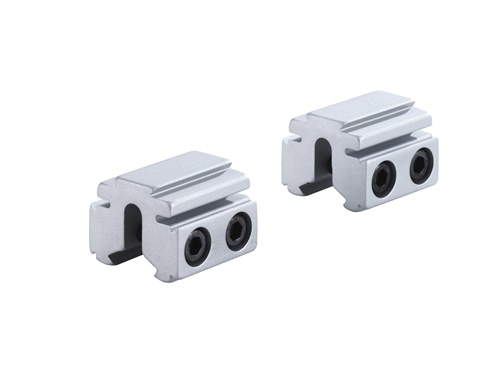 BKL-167 2 Piece 3/8 or 9-11mm Dovetail Riser Rail - Silver