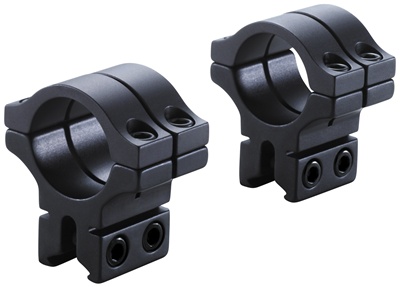 BKL-263 1" Long Double Strap Dovetail Rings Black