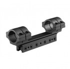 BKL-280 1 inch 1 Piece Double Strap High Dovetail Scope Mount - Matte Black