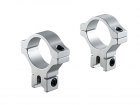 BKL 303 30mm 2 pc single strap low dovetail scope rings SILVER