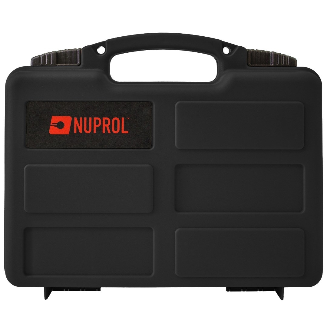 Nuprol Essential Black Pistol Case with P+P Foam - (300 x 256 x 80 mm)