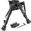 T-Eagle BTHBS-6 Aluminium 6-9 Inch Notched Leg Bipod with Picatinny Mount