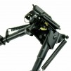 T-Eagle BT-6 Aluminium 9-13 Inch Notched Leg Bipod with Picatinny Mount