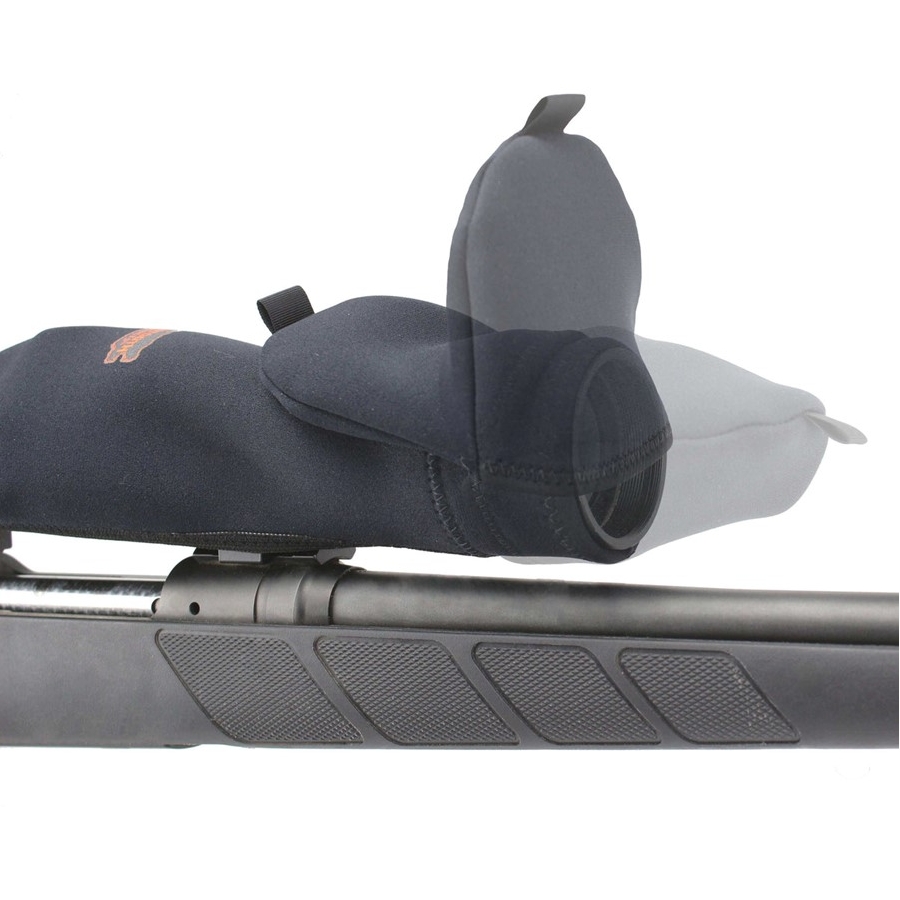 SCOPEMITT - Premium Neoprene Scope Cover with Flip-up Mitts in Black