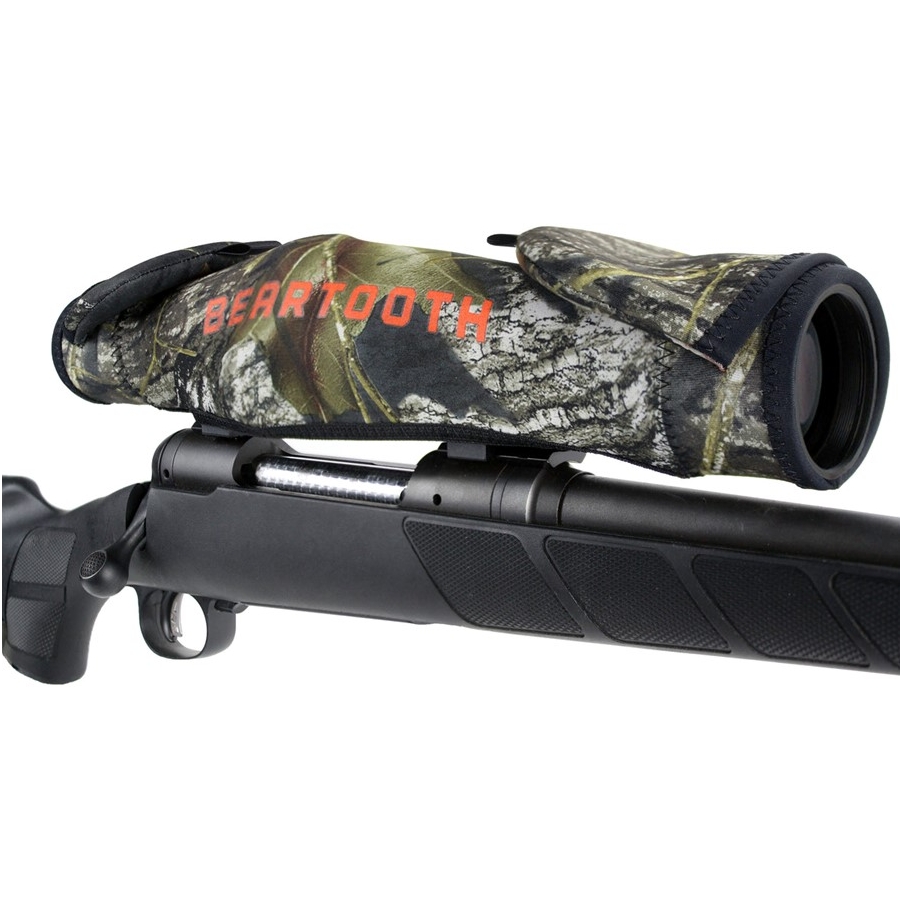 Beartooth Scopemitt® Premium Neoprene Scope Cover with Flip-Up Mitt - 40+ Short (Mossy Oak Break-Up)