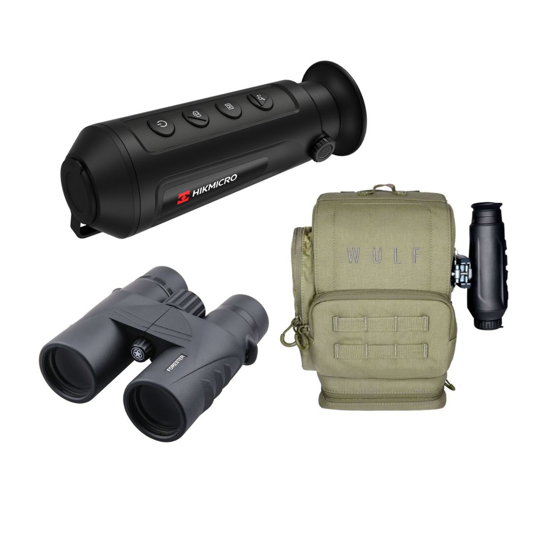 WIN A BUNDLE: HIKMICRO Lynx-S Pro LE10S Thermal Monocular + WULF Guardian Binocular Harness w/ QD Thermal System + Vector Forester 10x42 Binoculars