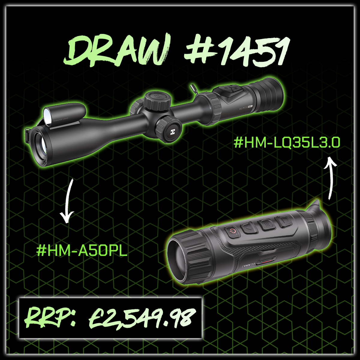 WIN A BUNDLE: HIKMICRO A50PL Alpex Pro Digital Day and Night Vision Rifle Scope with LRF + HIKMICRO Lynx LQ35L 3.0 35mm Thermal Monocular LRF 