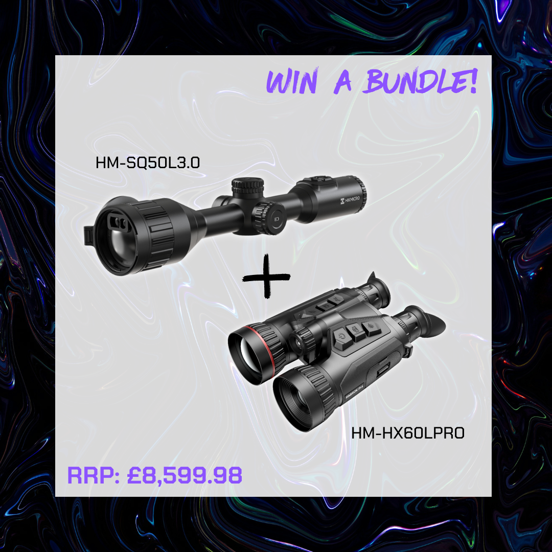 WIN A BUNDLE: HIKMICRO Habrok Pro HX60L Multi-Spectrum Thermal Binocular + Stellar 3.0 SQ50L Thermal Rifle Scope with LRF