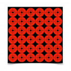 Birchwood Self Adhesive Orange 1" Target Spots - 360 Targets (10 Sheets of 36 Targets)