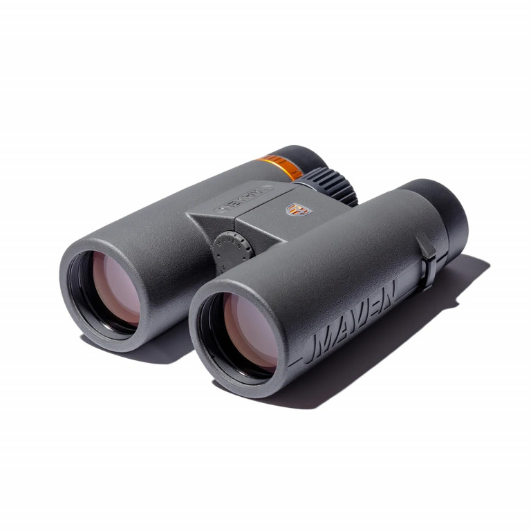WIN: Maven Optics C1 8x42 Binoculars in Standard Grey / Orange