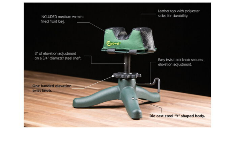 Caldwell The Rock Junior Front Rifle Rest - Optics Warehouse