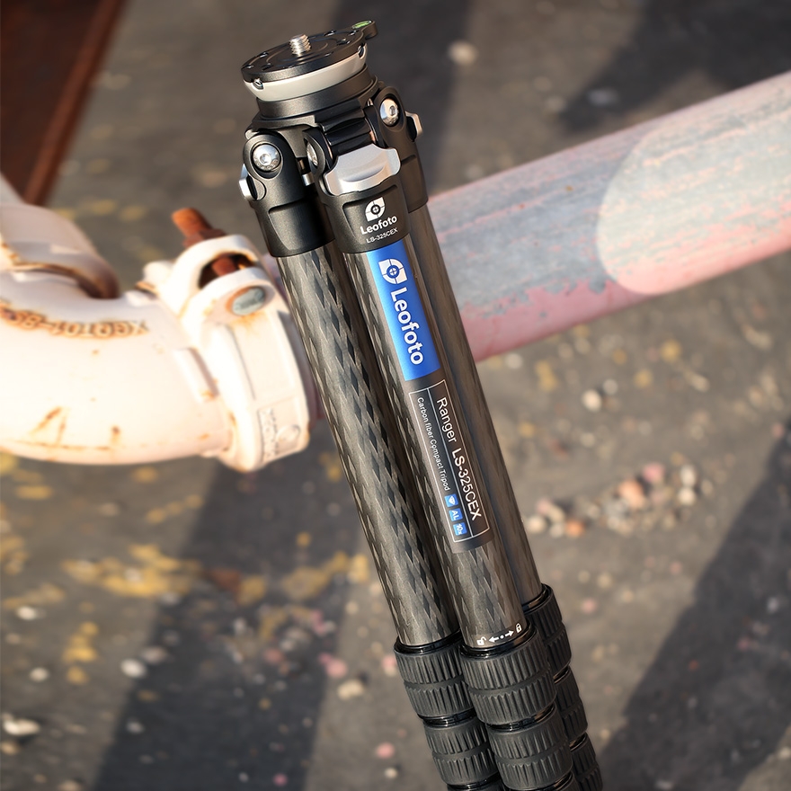 Leofoto LS-325CEX Ranger (Levelling) Series Tripod with Half Ball Tilt Base - 1465mm, 10kg