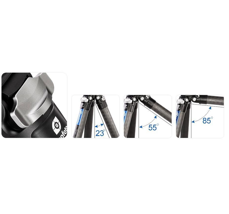 Leofoto LS-325CEX Ranger (Levelling) Series Tripod with Half Ball Tilt Base - 1465mm, 10kg