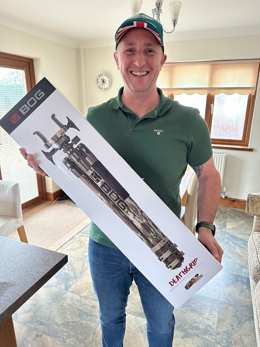 WIN A: BOG Deathgrip Aluminium Shooting Tripod - Mossy Oak Bottom Land