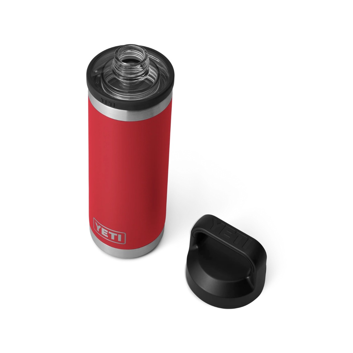 WIN A: YETI Rambler 18oz (532ml) Drink Bottle with Chug Cap - Rescue Red