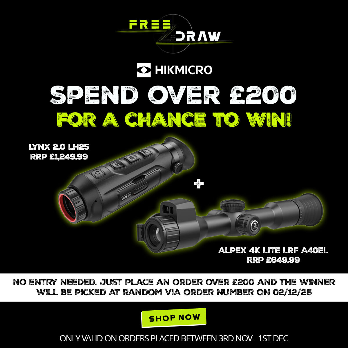 **SEE DESCRIPTION** WIN A BUNDLE: HIKMICRO Lynx 2.0 LH25 Smart Thermal Monocular + HIKMICRO Alpex 4K LITE LRF A40EL Digital Day & Night Vision Scope