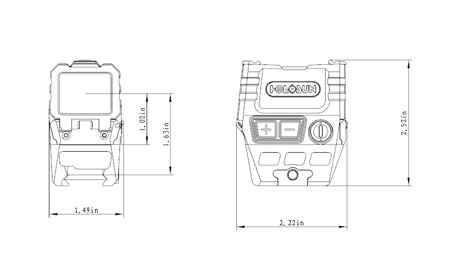 Holosun AEMS CORE 2 MOA Green Dot Sight with Integral Picatinny Mount