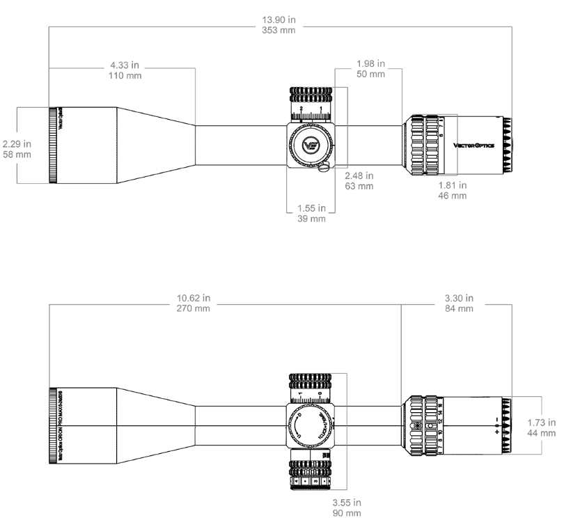 WIN A: Vector Optics Orion Pro MAX 6-24x50 FFP HD VOR-4 1/10MIL 30mm Rifle Scope