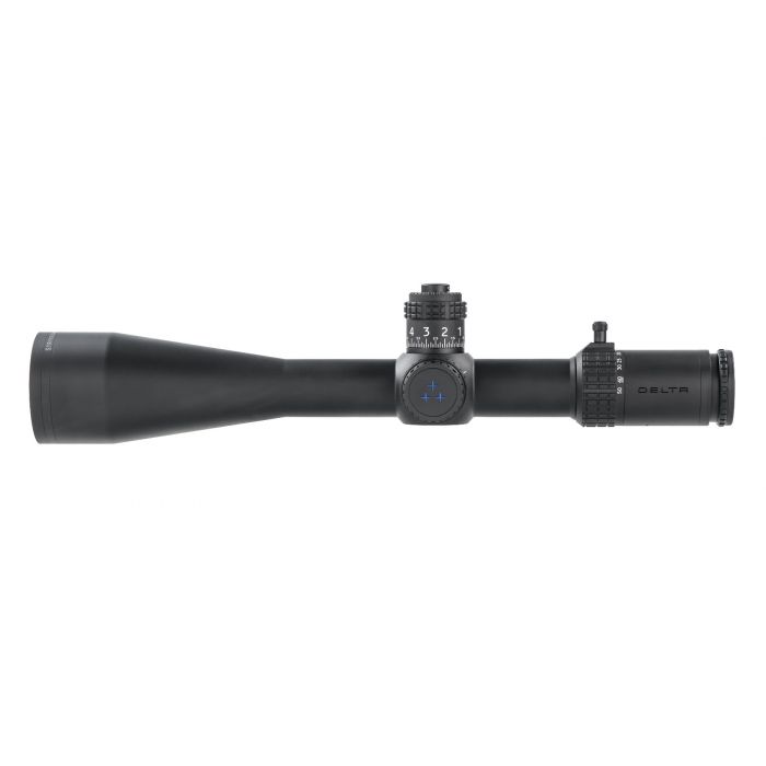 Delta STRYKER Target Ultra ED 5-50x56 HD SFP Illuminated DLS-1 0.05 MRAD Zero Stop Locking Turret Rifle Scope 