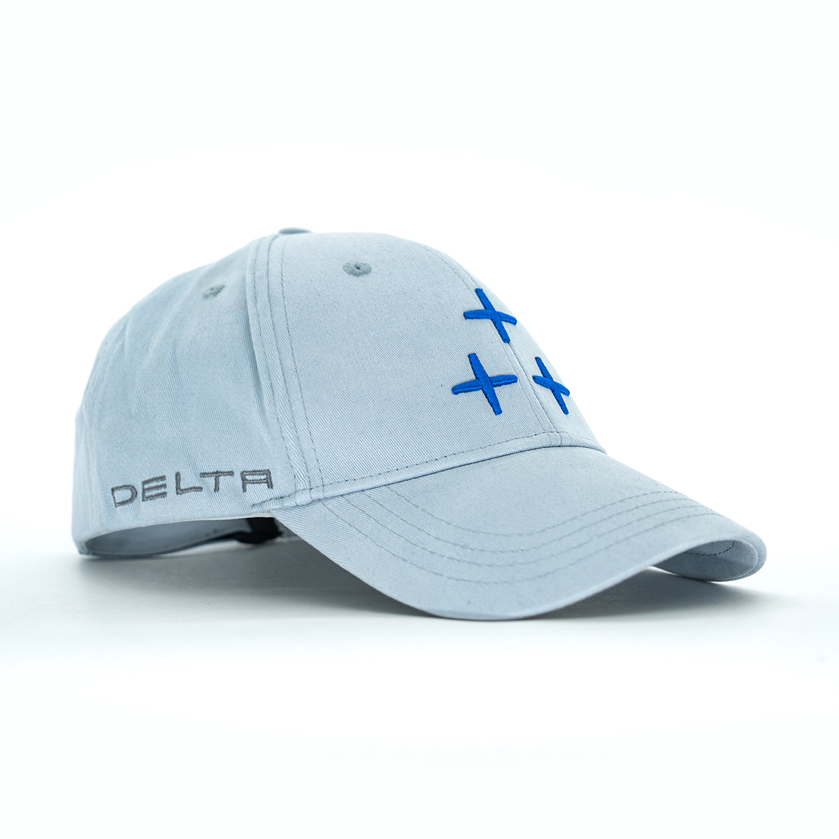 Delta Optics Branded Cotton Baseball Cap - Light Blue