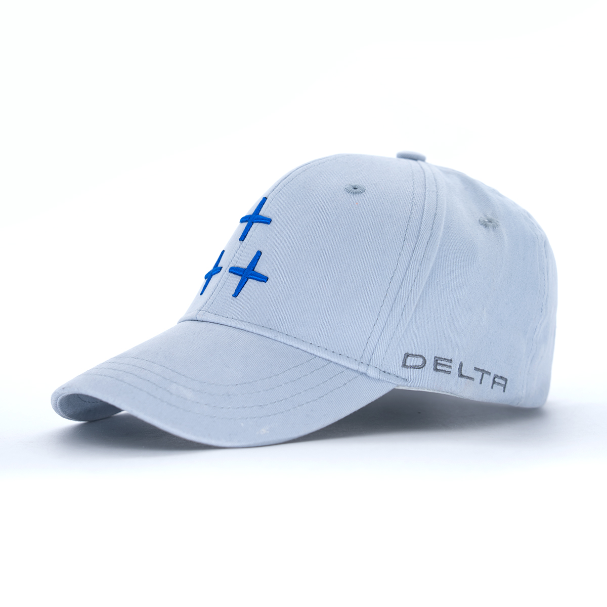 Delta Optics Branded Cotton Baseball Cap - Light Blue
