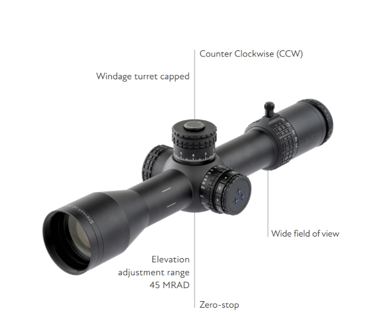 Delta Optical Stryker HD 3.5-21x44 FFP IR DLR-3 0.1MRAD 34mm Rifle Scope