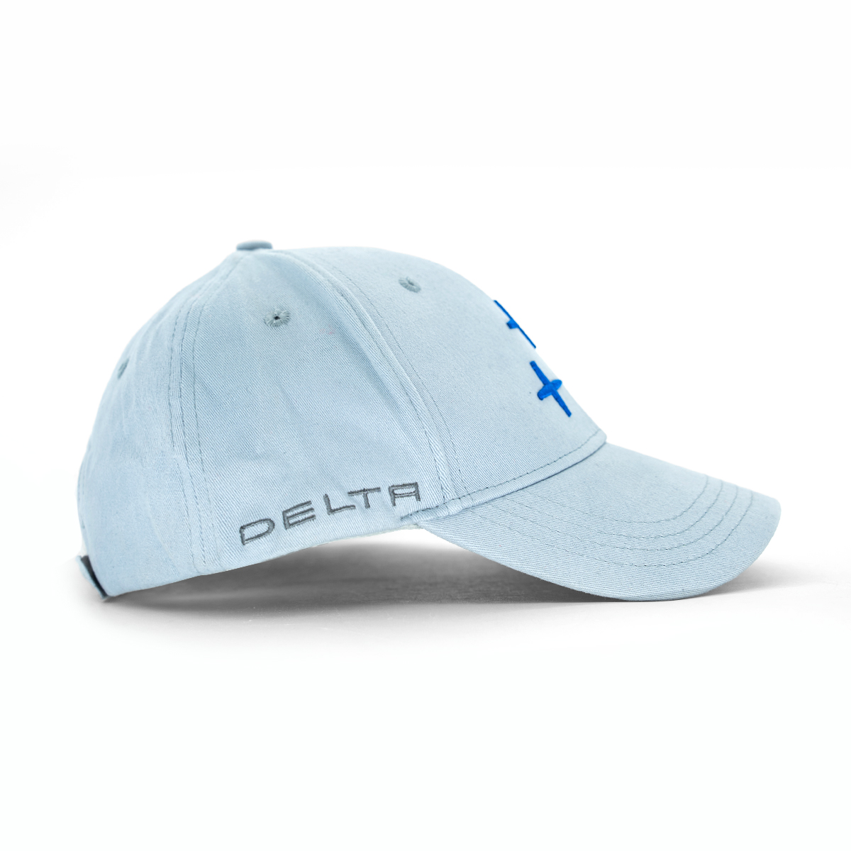 Delta Optics Branded Cotton Baseball Cap - Light Blue