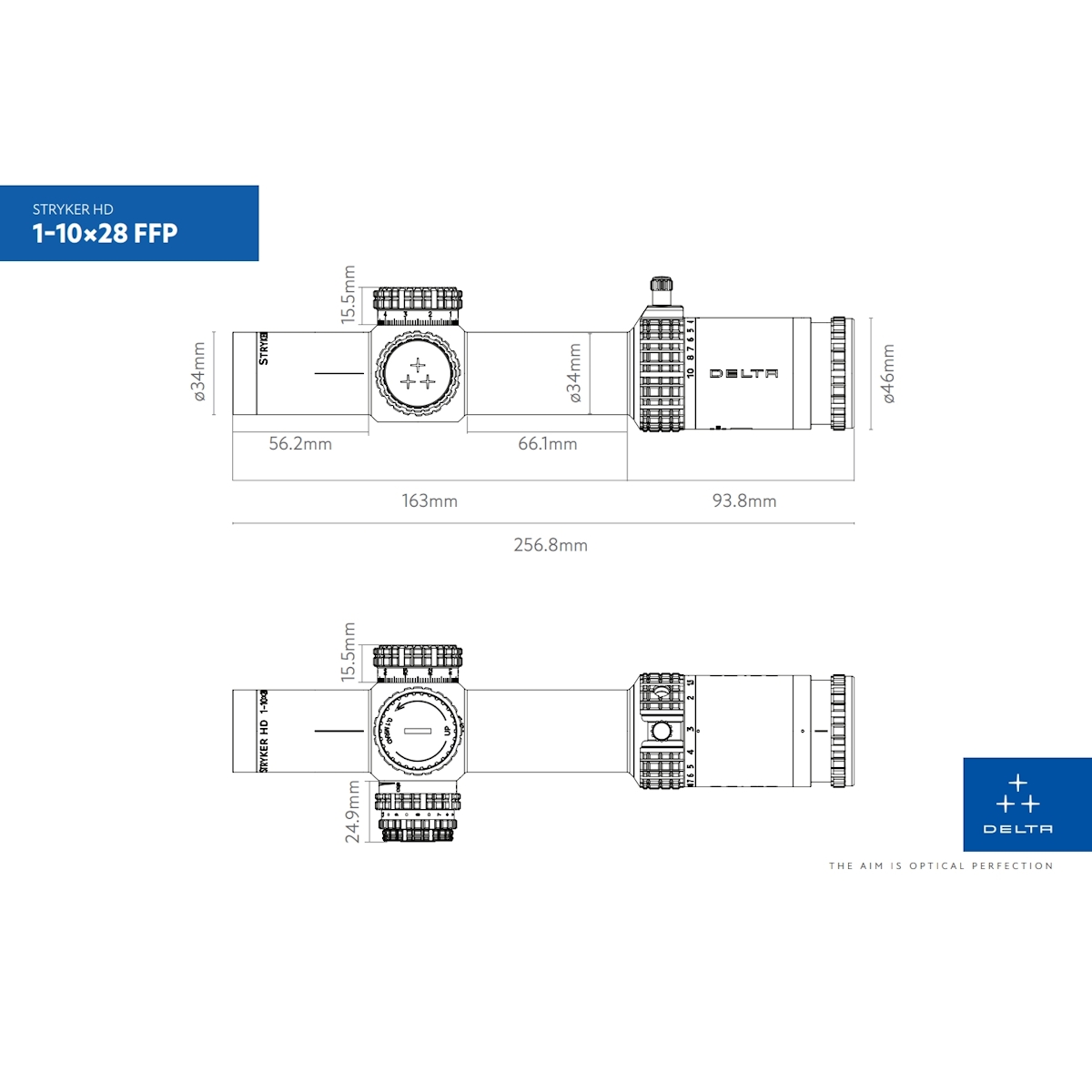 WIN A: Delta Optical Stryker HD 1-10x28 FFP 0.1 MRAD SDOG-1 Side Focus Rifle Scope