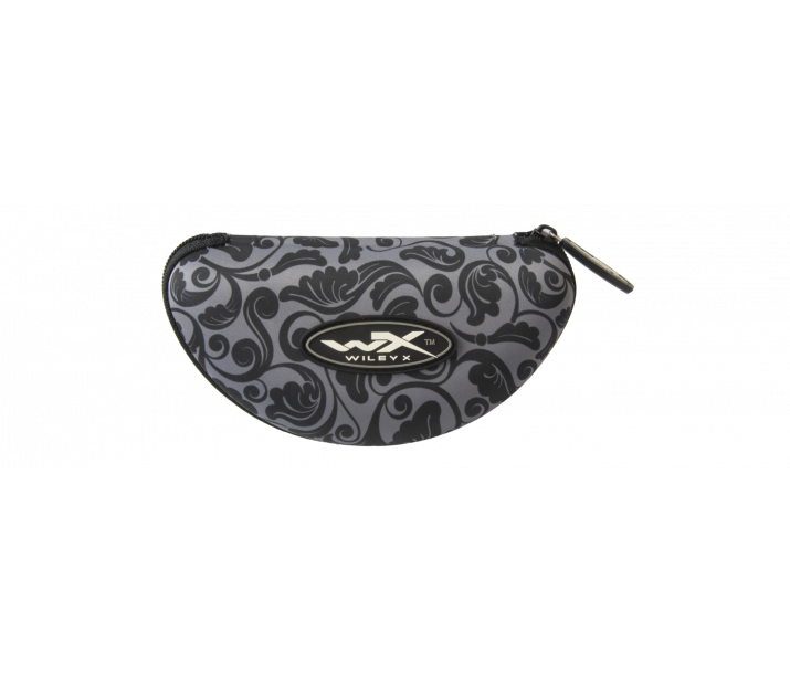 Wiley X Floral Zipper Case - Black and Grey