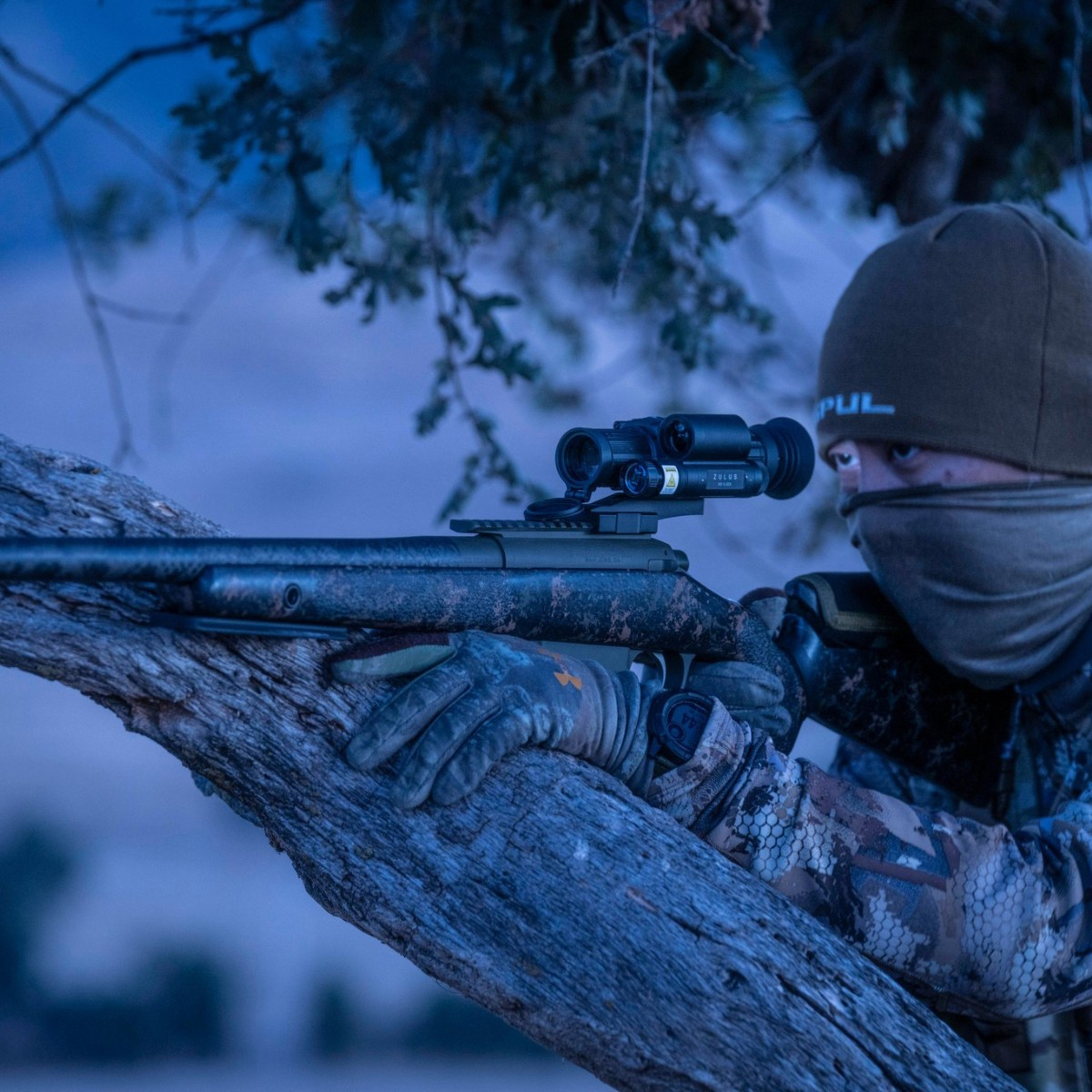 DNT Optics ZULUS HD 5-20X Digital Night Vision Scope With LRF And Ballistic Calculator (PM20L 20MOA Picatinny Rail Included)